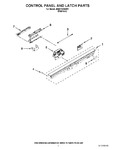 Diagram for 02 - Control Panel And Latch Parts