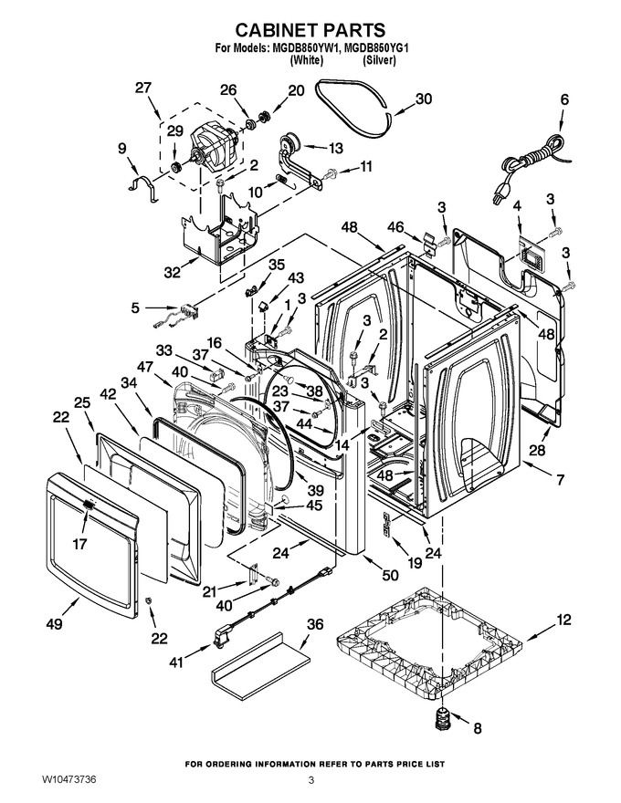 Diagram for MGDB850YW1