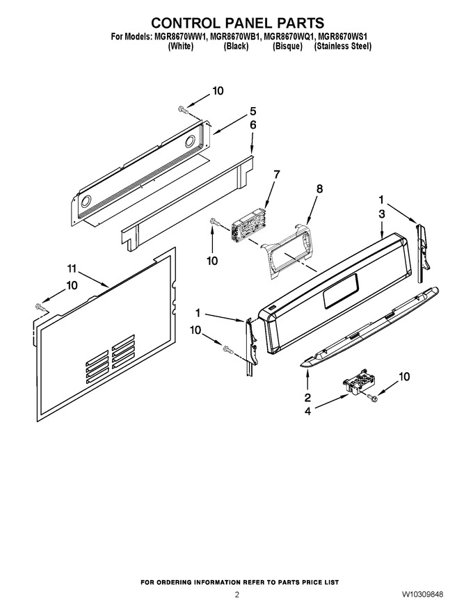 Diagram for MGR8670WW1