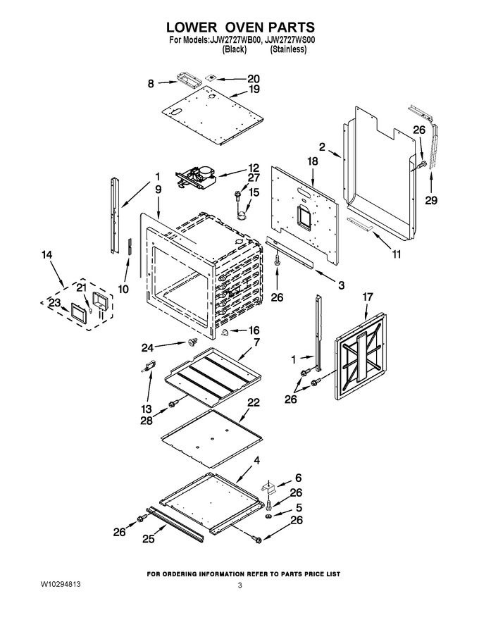 Diagram for JJW2727WB00