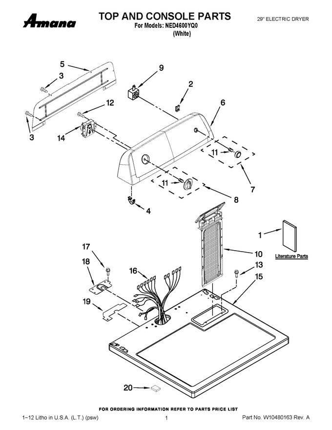 Diagram for NED4600YQ0