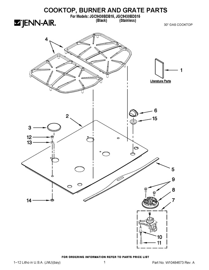 Diagram for JGC9430BDS15