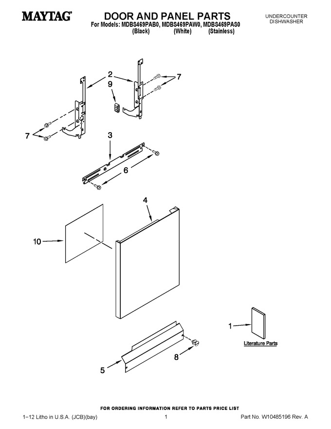 Diagram for MDBS469PAW0