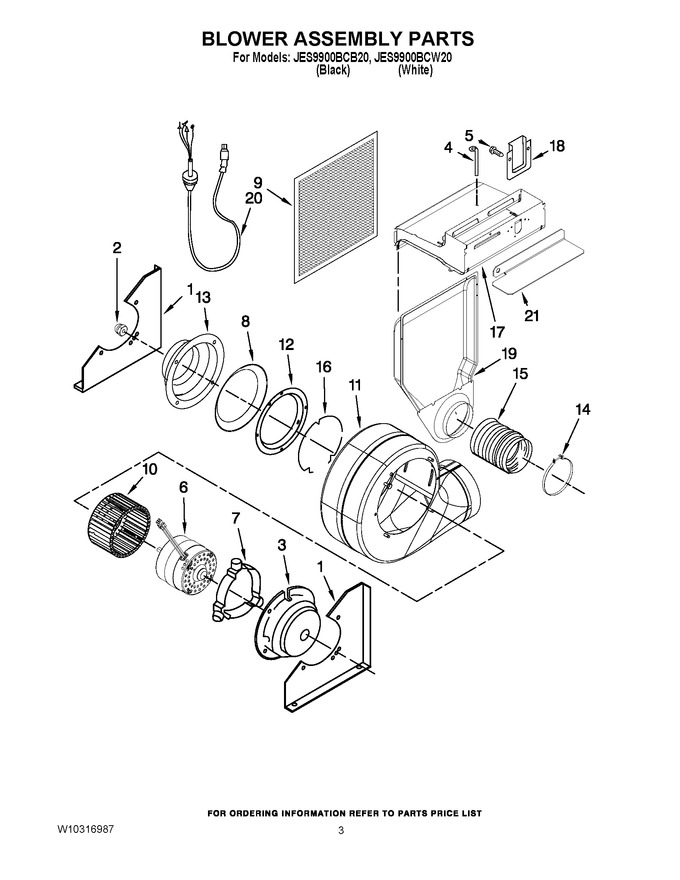 Diagram for JES9900BCW20