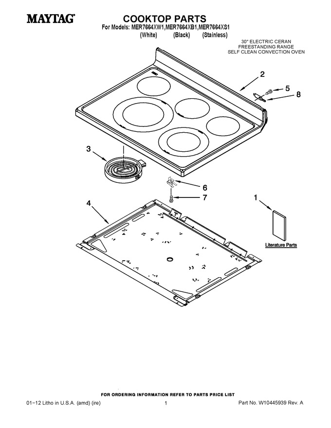 Diagram for MER7664XW1