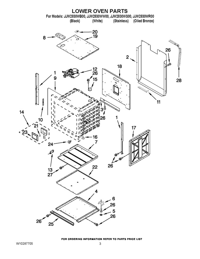 Diagram for JJW2830WS00