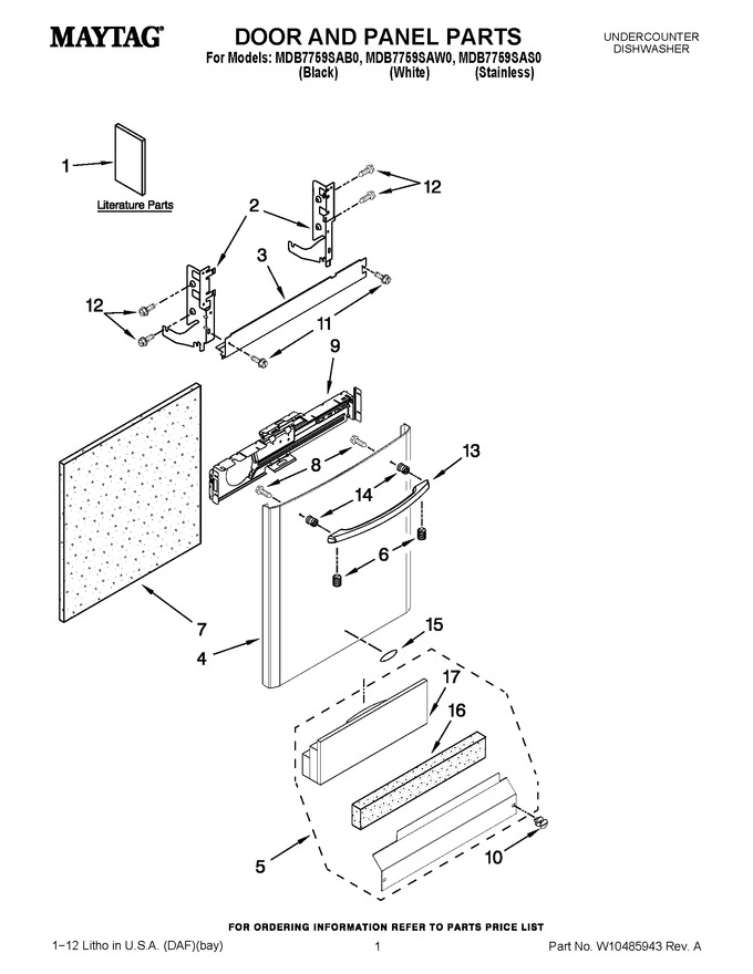 Diagram for MDB7759SAS0