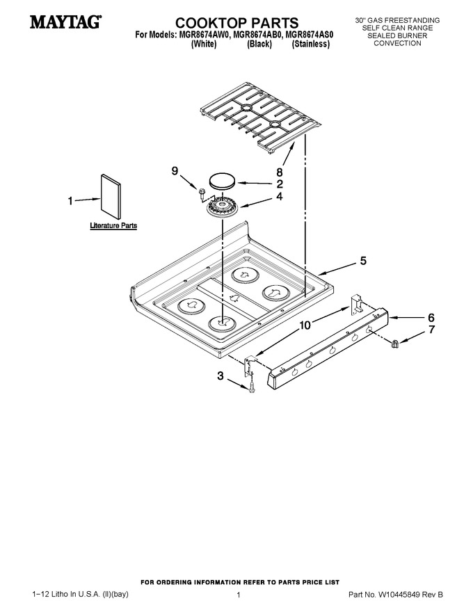 Diagram for MGR8674AW0
