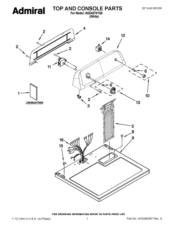 Diagram for AGD4675YQ0