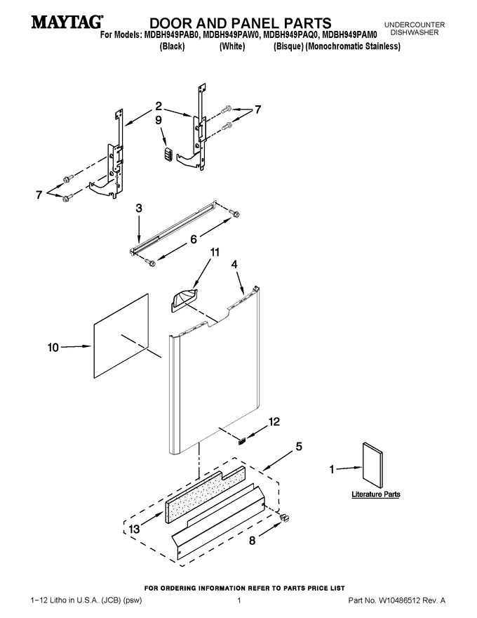 Diagram for MDBH949PAM0