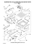 Diagram for 02 - Evaporator, Ice Cutter Grid And Water Parts