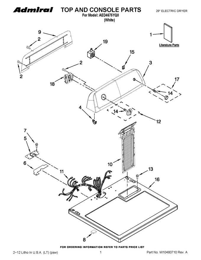 Diagram for AED4675YQ0