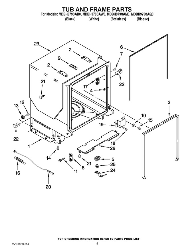 Diagram for MDBH979SAW0