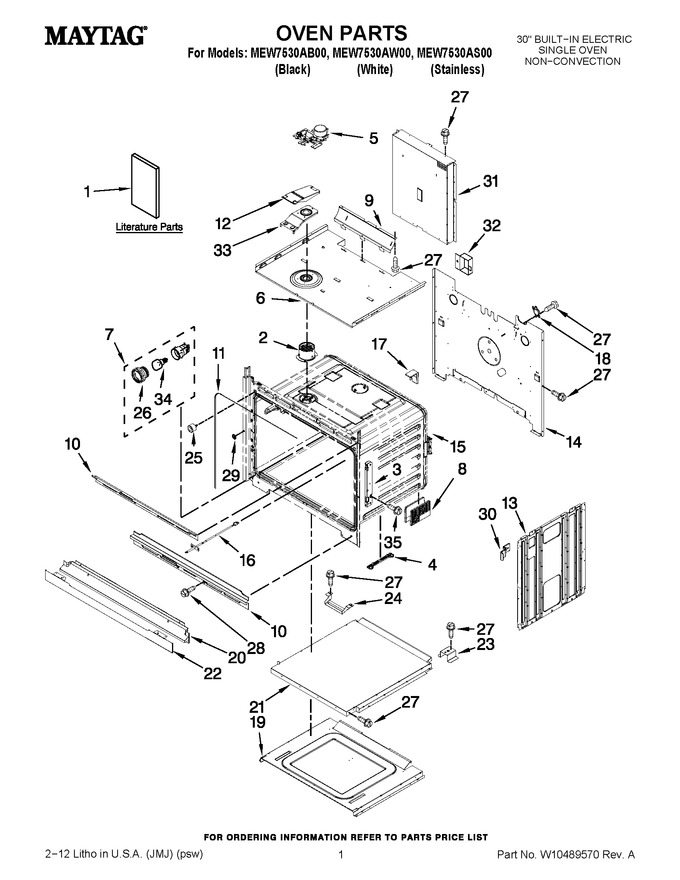 Diagram for MEW7530AW00