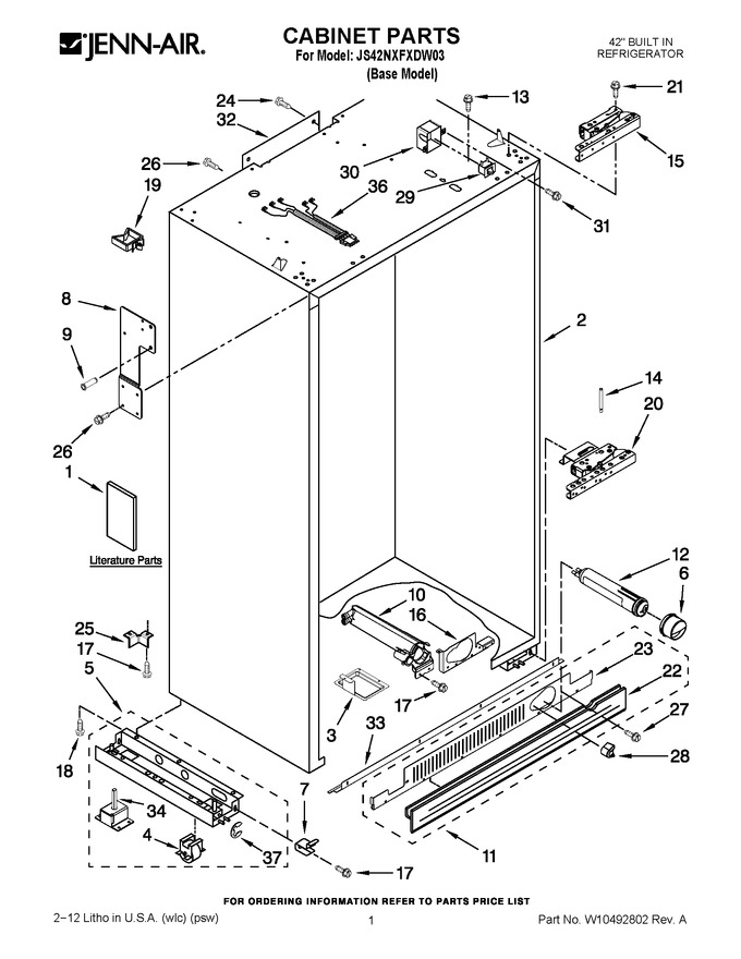 Diagram for JS42NXFXDW03