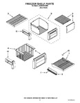Diagram for 03 - Freezer Shelf Parts