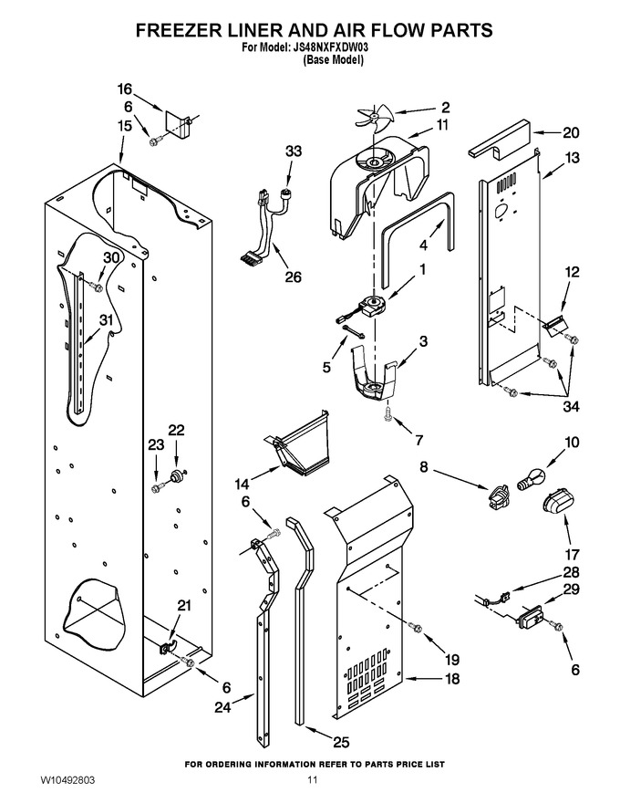 Diagram for JS48NXFXDW03