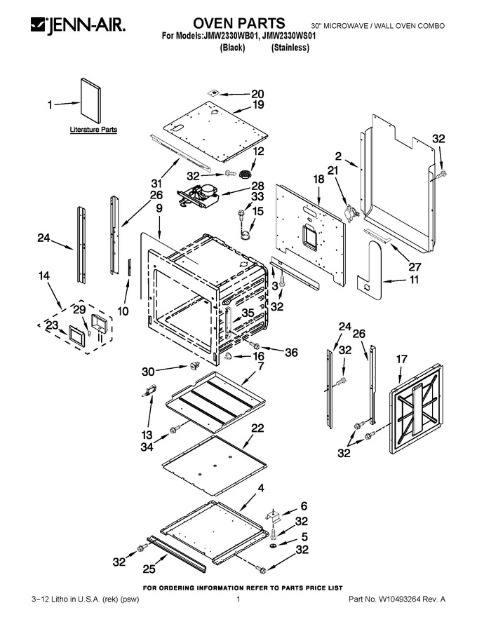 Diagram for JMW2330WS01