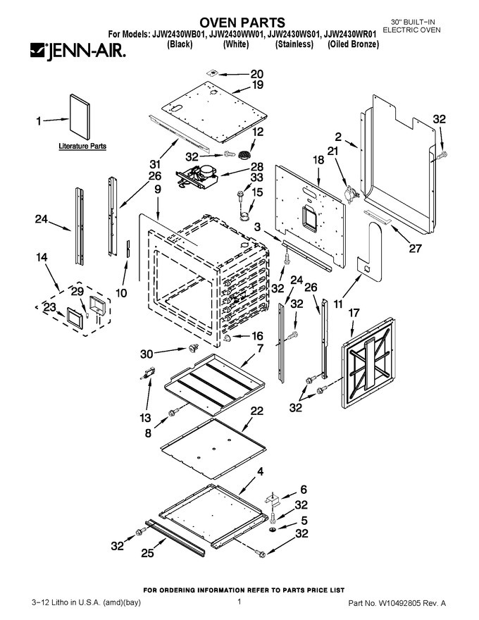 Diagram for JJW2430WR01