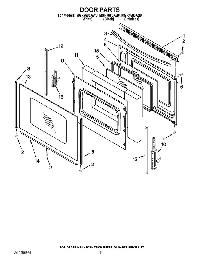 Diagram for MGR7685AW0