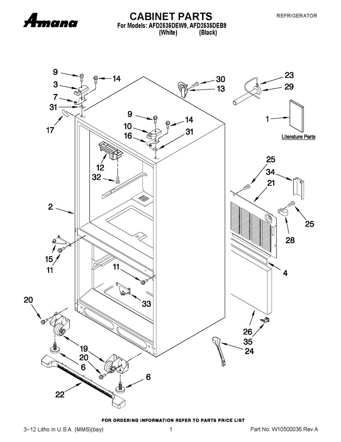 Diagram for AFD2535DEB9