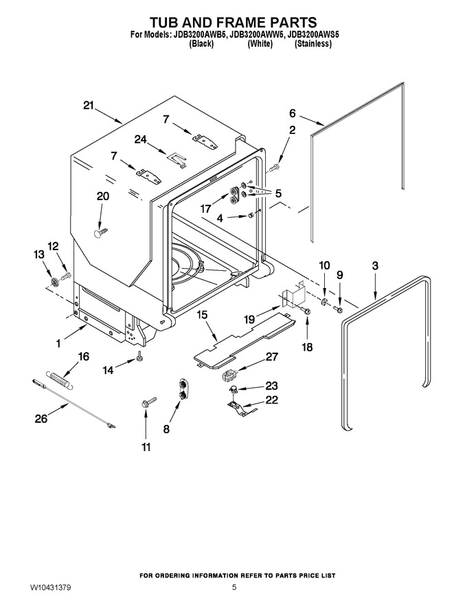 Diagram for JDB3200AWB5