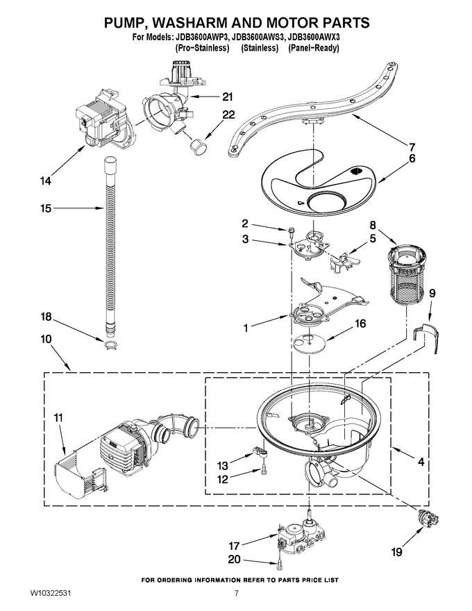 Diagram for JDB3600AWP3