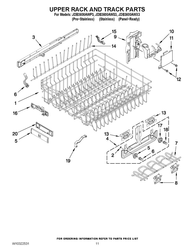 Diagram for JDB3600AWX3