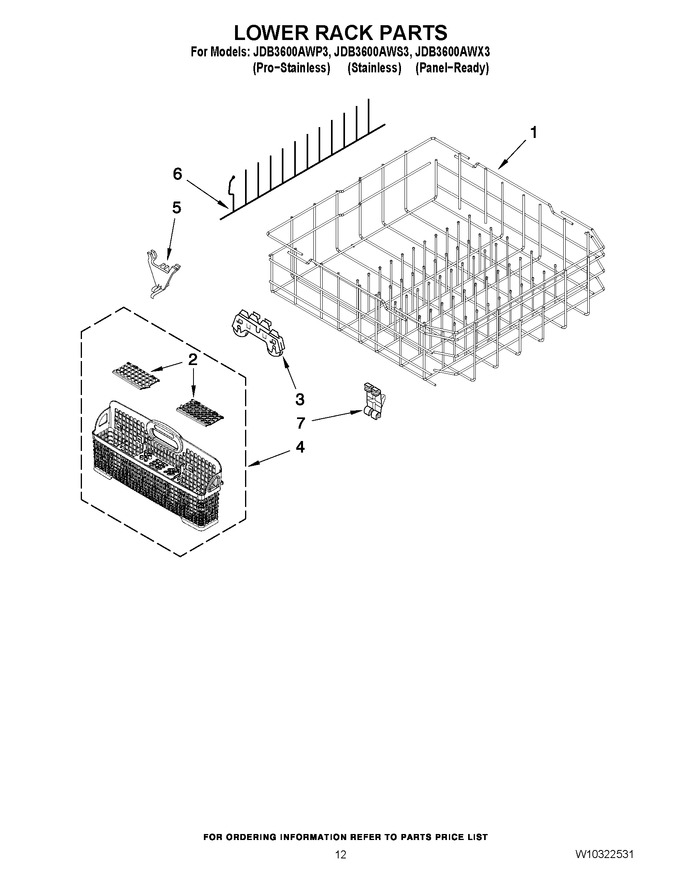 Diagram for JDB3600AWP3