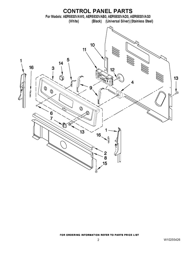 Diagram for AER5830VAD0