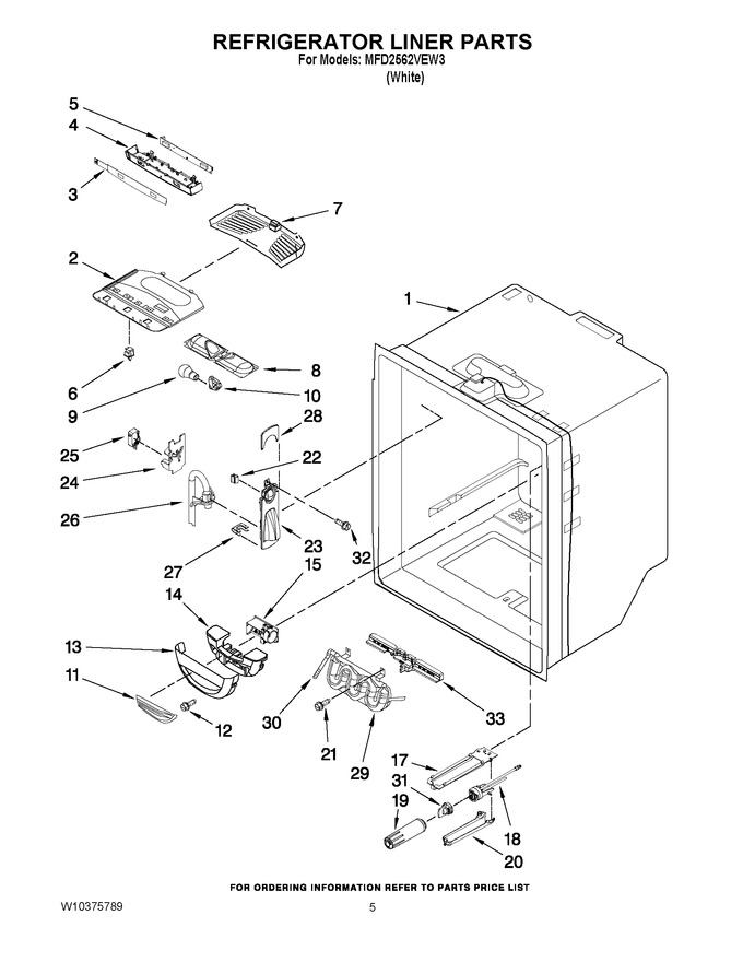 Diagram for MFD2562VEW3
