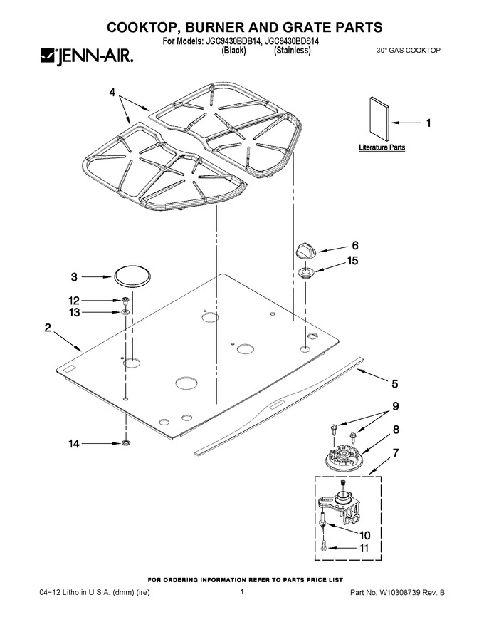 Diagram for JGC9430BDS14