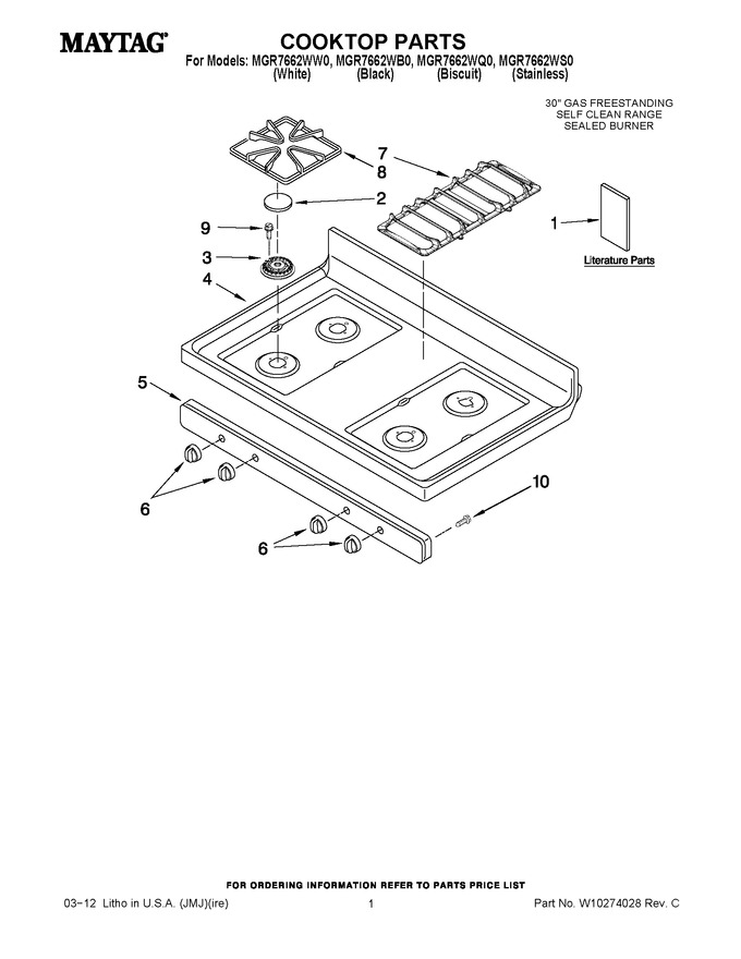 Diagram for MGR7662WS0