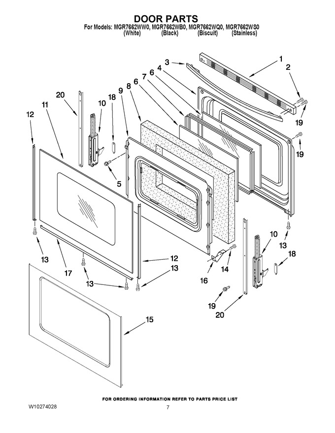 Diagram for MGR7662WW0