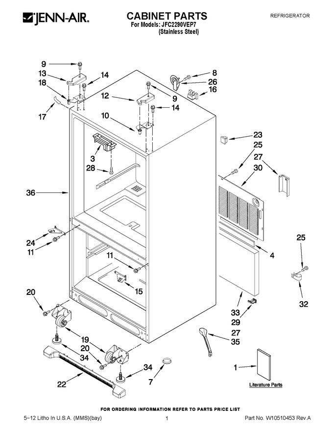 Diagram for JFC2290VEP7