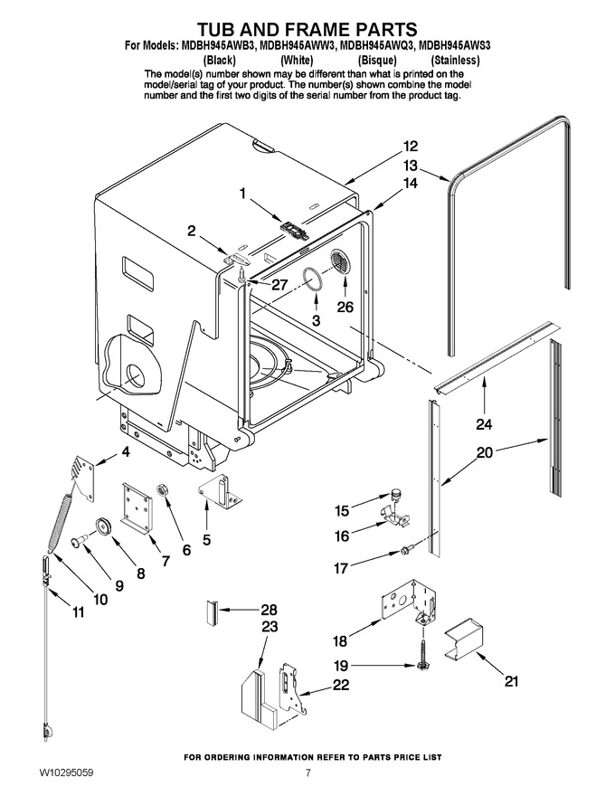 Diagram for MDBH945AWW3