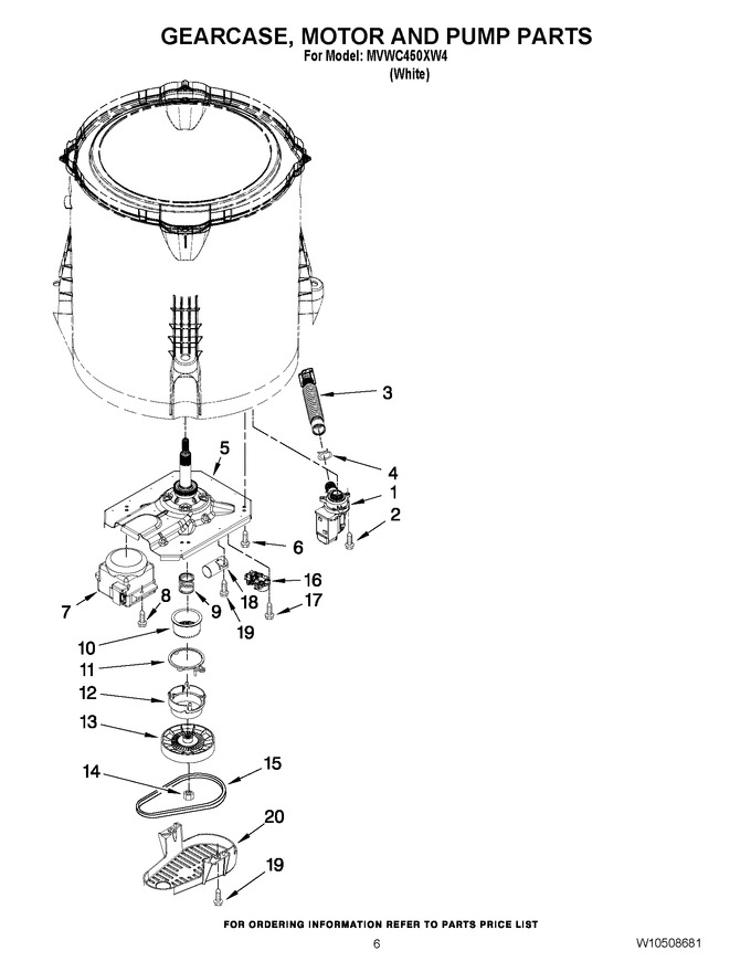 Diagram for MVWC450XW4