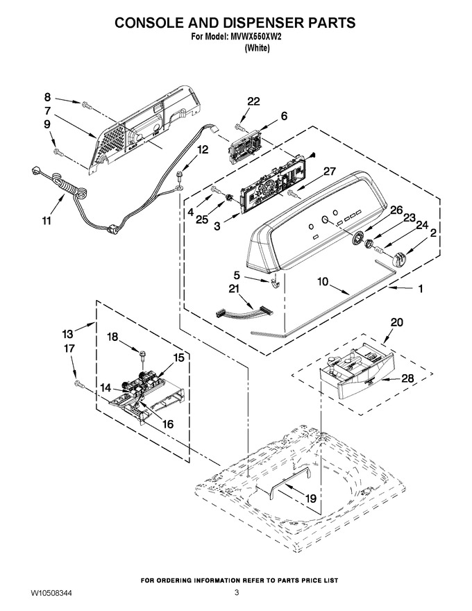 Diagram for MVWX550XW2