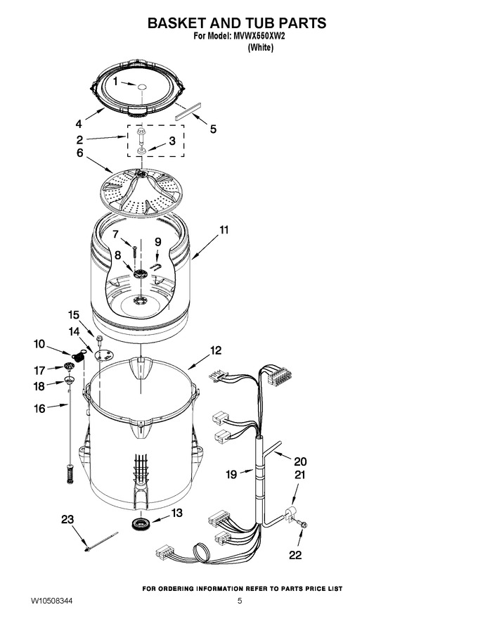 Diagram for MVWX550XW2