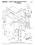 Diagram for 01 - Cabinet Liner And Door Parts