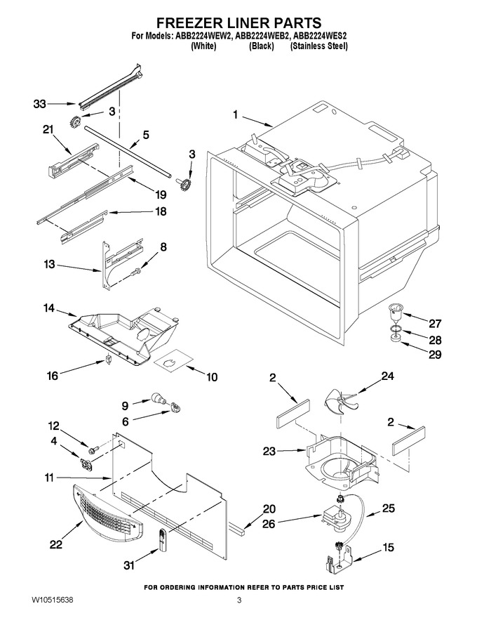 Diagram for ABB2224WEW2