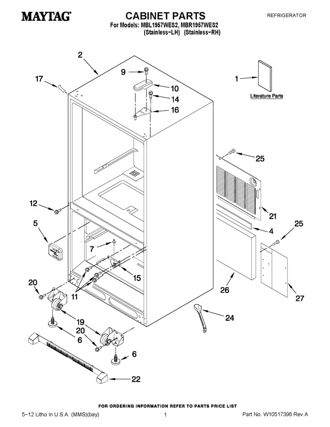 Diagram for MBR1957WES2