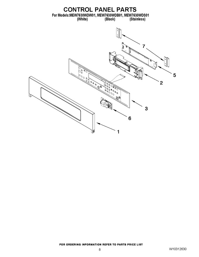 Diagram for MEW7630WDS01