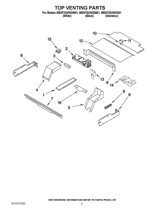 Diagram for MEW7630WDW01