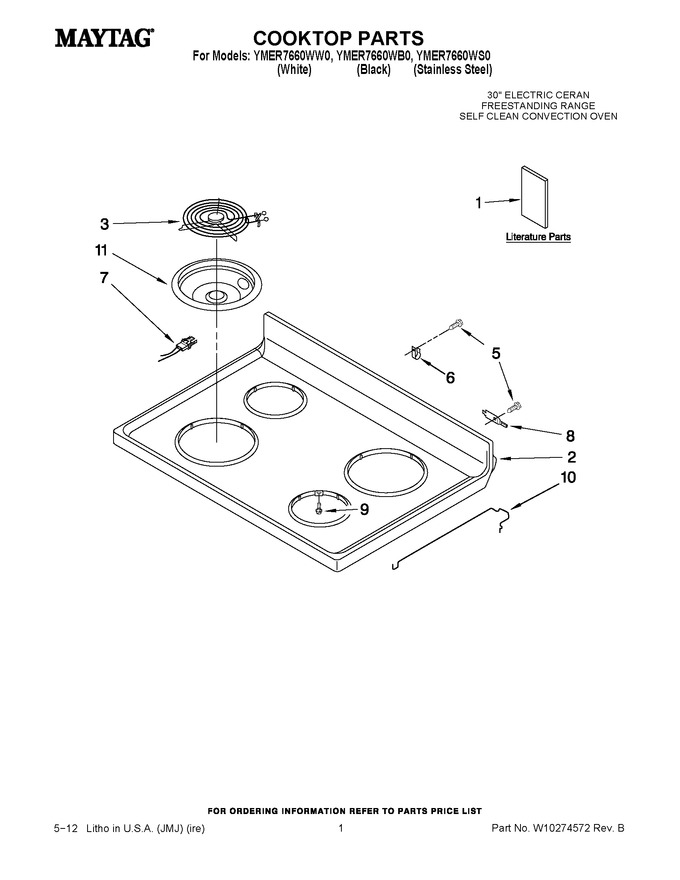 Diagram for YMER7660WS0