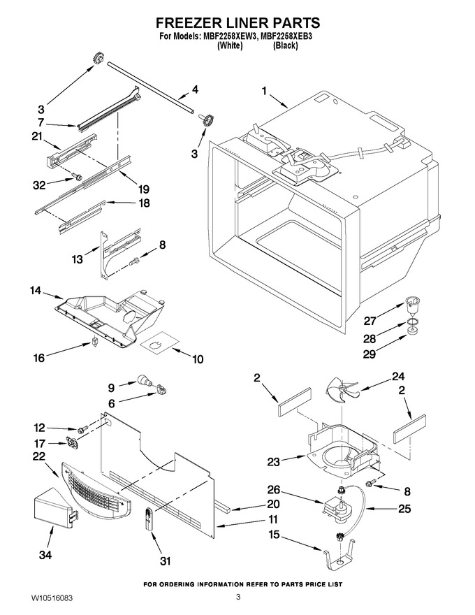 Diagram for MBF2258XEW3