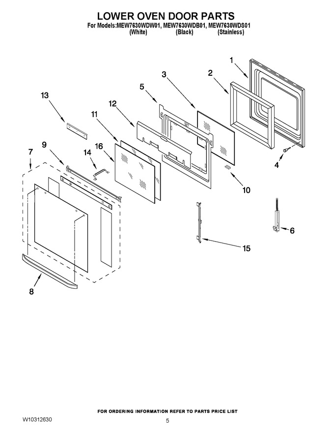 Diagram for MEW7630WDB01