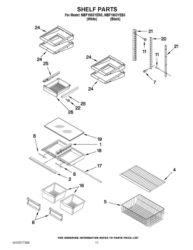 Diagram for MBF1953YEW3