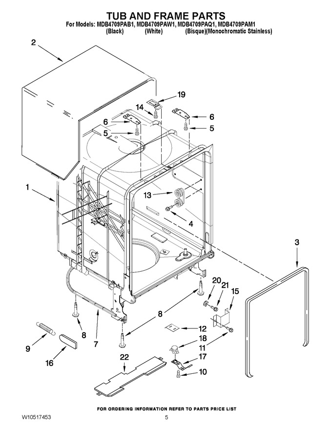 Diagram for MDB4709PAW1