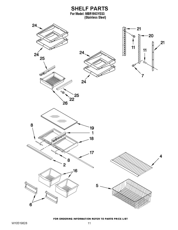 Diagram for MBR1953YES3
